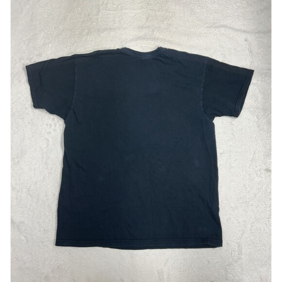 Vintage 90s Deutschland Germany Graphic T-Shirt Black Size Large Screen Stars - Picture 7 of 7